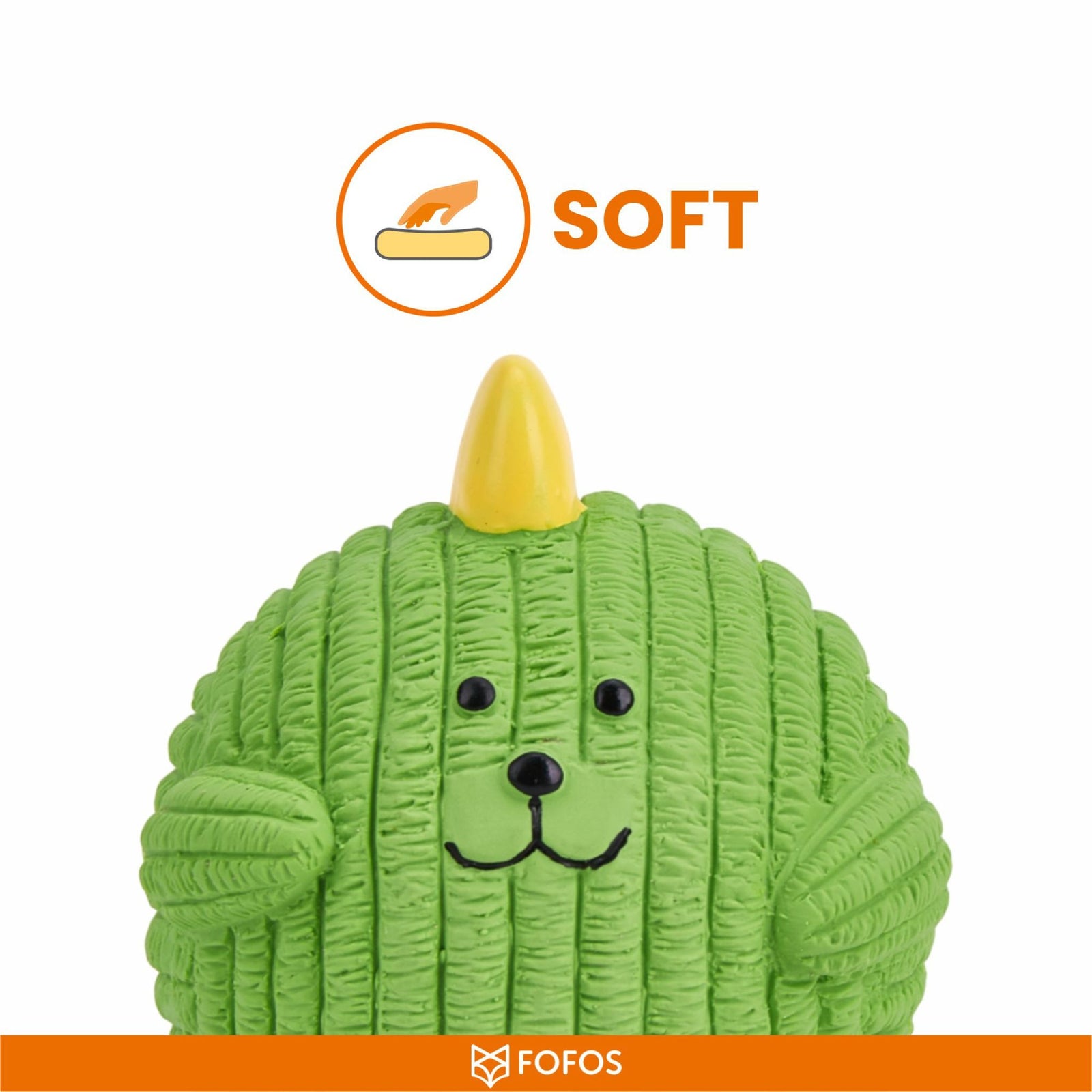 FOFOS Latex Toy Dinosaur Ball – Fun, Durable Dog Toy with Squeaker - Rufftail