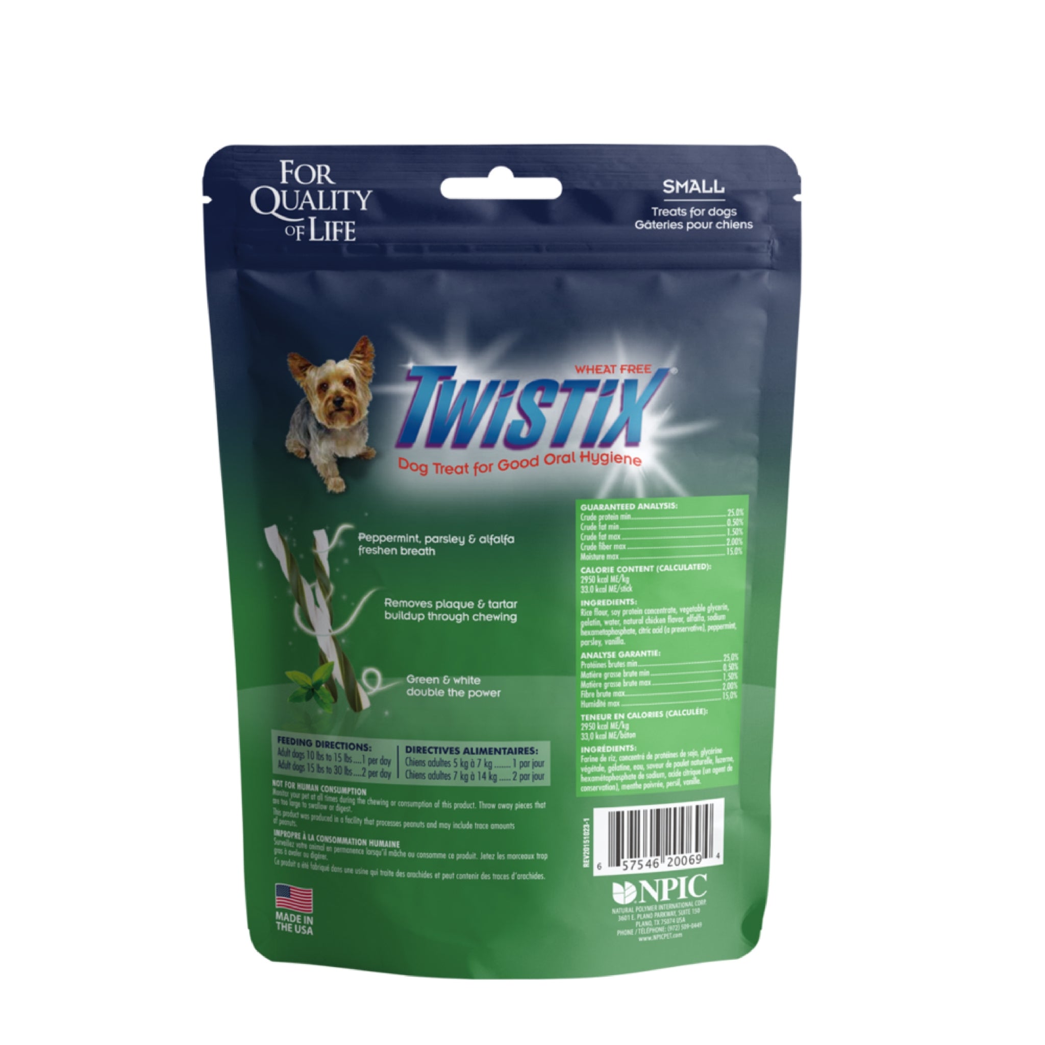 NPIC Twistix Vanilla Mint Flavor 156g for dogs - Rufftail