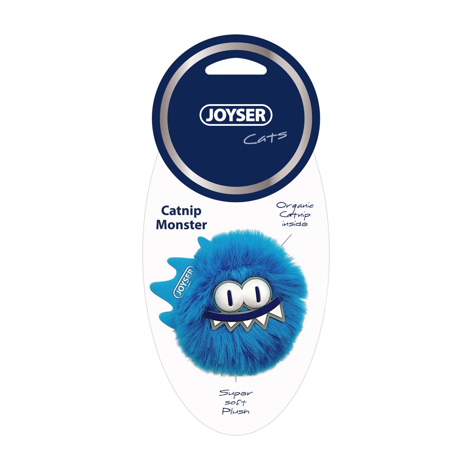 JOYSER Cats Monster Blue- Soft & Plush Catnip Cat Toy - Rufftail Pune