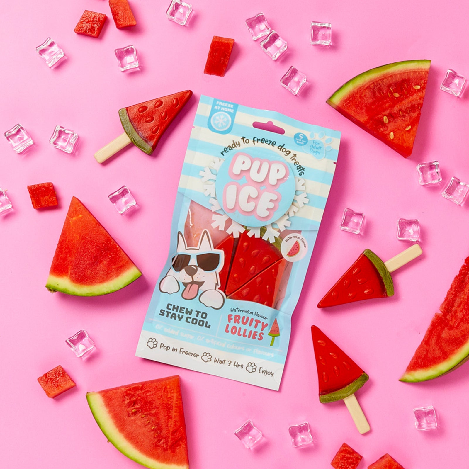 Imaginelles Pup Ice Fruity Lollies Watermelon Dog Treat- 90g product image 5 - Rufftail Pune