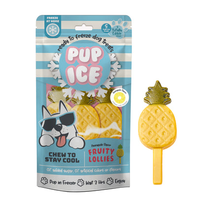 Imaginelles Pup Ice Fruity Lollies Pineapple Dog Treat - 90g