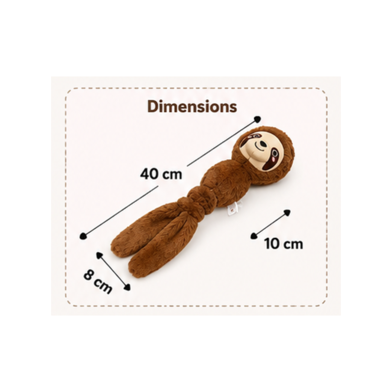 FOFOS Plush Dog Toy - Sloth