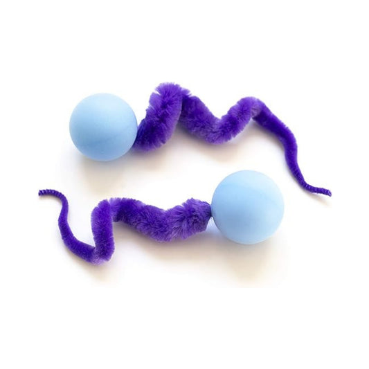 FOFOS Glow-in-the Dark Bouncy Ball 2PK Cat Toy