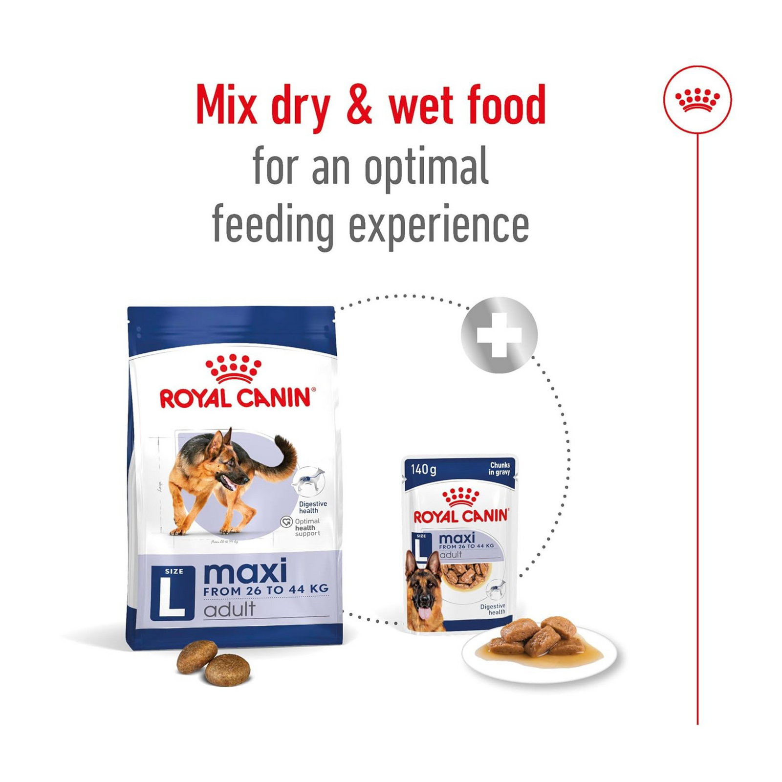 Royal Canin Dry Maxi Adult Complete Feed For Dogs (DAMAGE BY CAT) - Rufftail