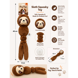 FOFOS Plush Dog Toy - Sloth
