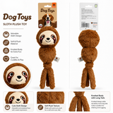 FOFOS Plush Dog Toy - Sloth