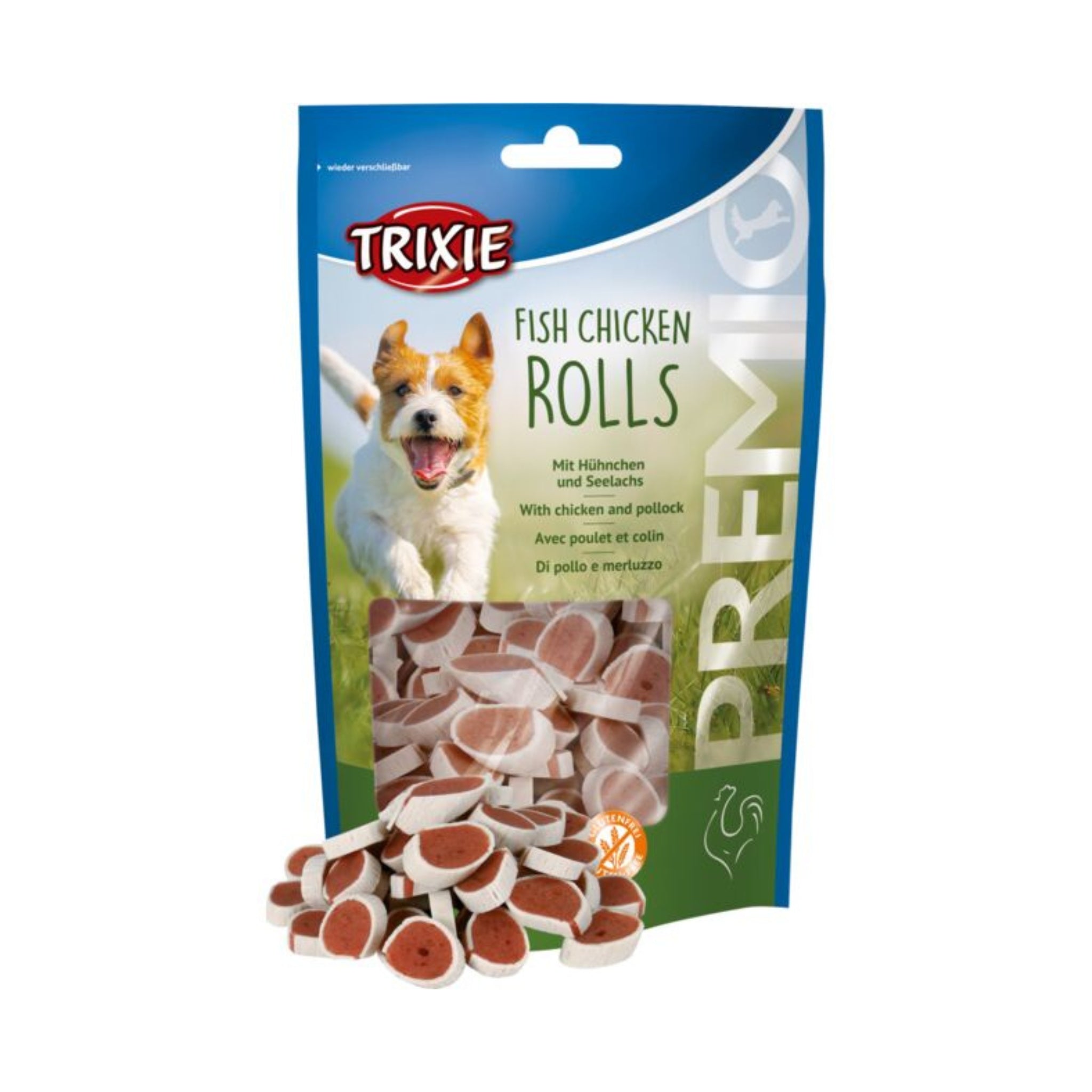 Trixie Dog Treats PREMIO Fish Chicken Rolls 75g - Rufftail