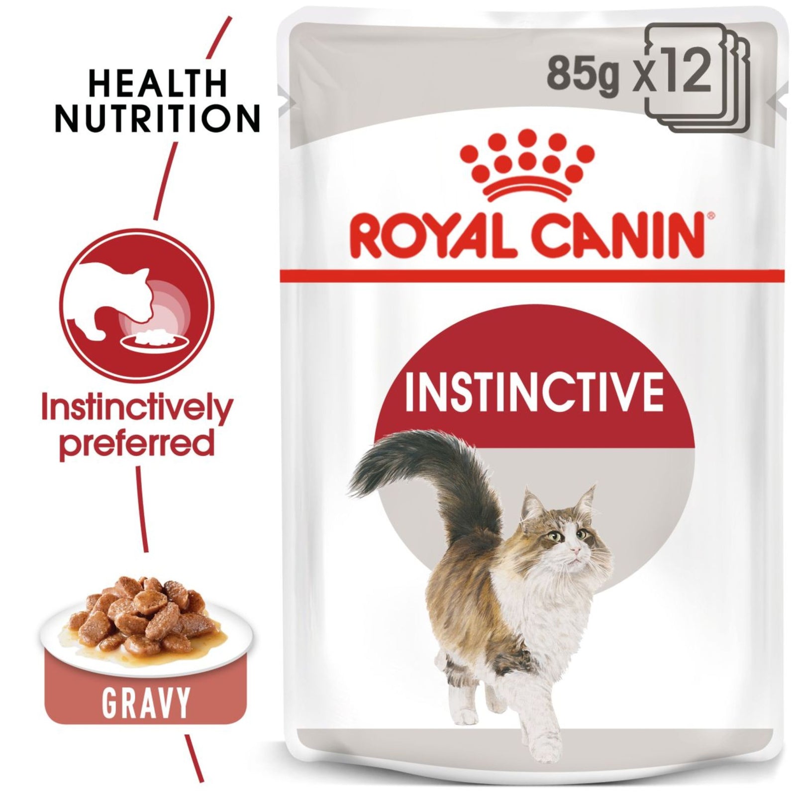 Royal Canin Wet Instinctive Gravy Complete Feed For Cats (12x85g) - Rufftail