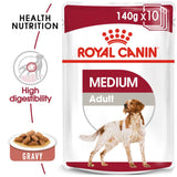 Royal Canin Medium Adult Gravy Wet Dog Food- 10 x 140g product image 2 - Rufftail Pune