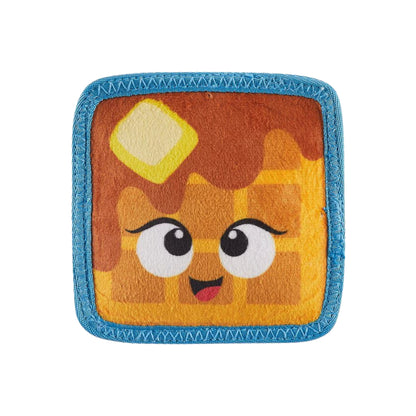 Outward Hound Tough Skinz Durable Squeaky Waffle Dog Toy - Multicolor Small