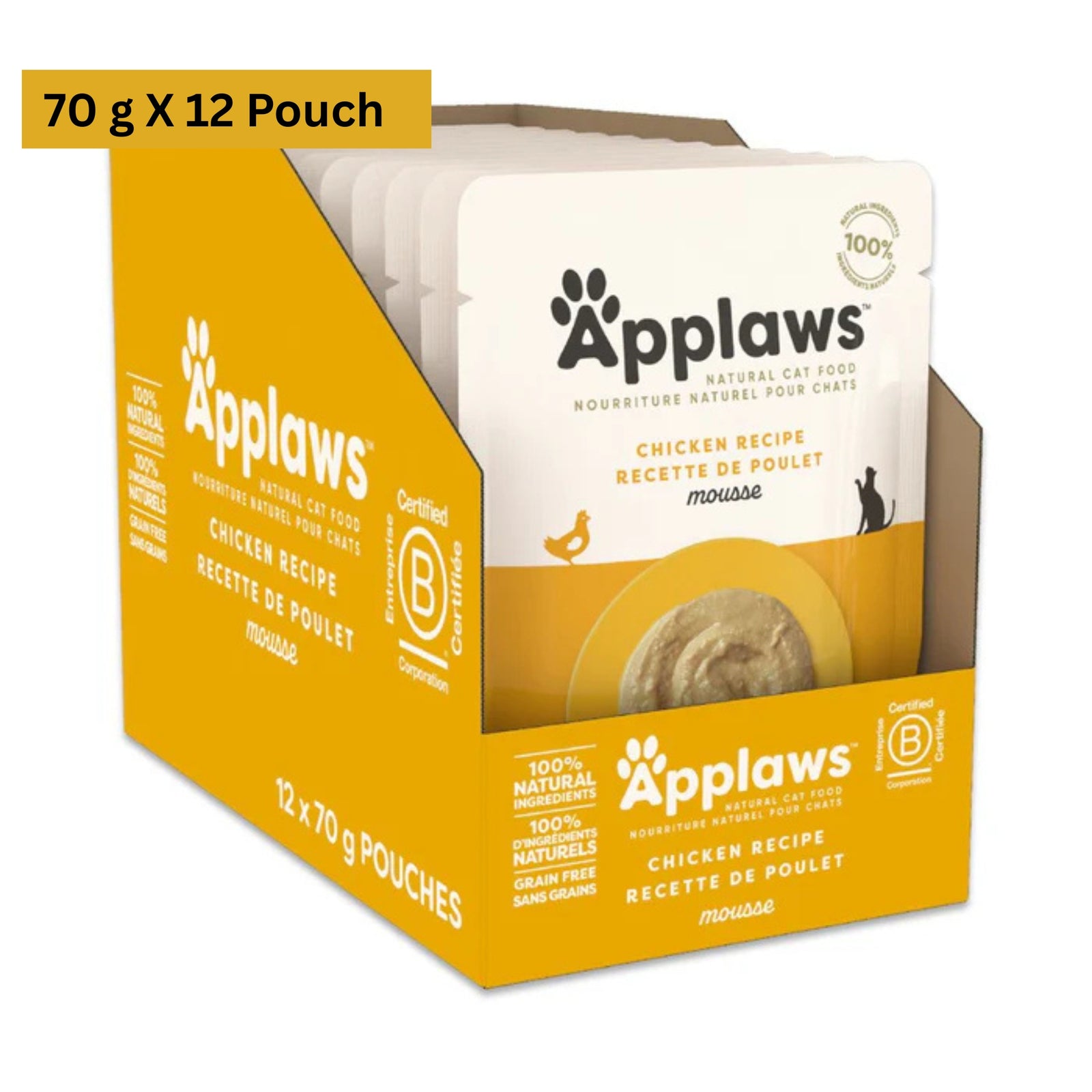 Applaws Chicken Recipe Mousse Natural Cat Food product image 3 - Rufftail Pune