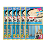 Inaba Churu Skin & Coat Tuna with Scallop Recipe Cat Treats (14gx4)