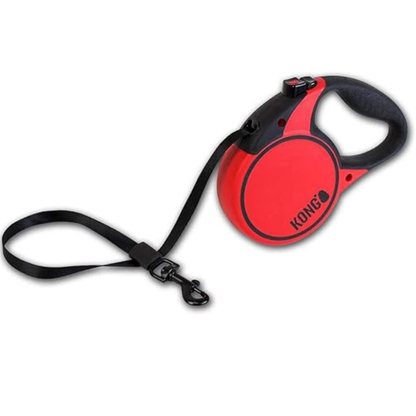 Kong Retractable Terrain Dog Lead  - Red - Rufftail