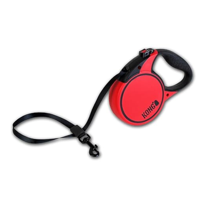 Kong Retractable Terrain Dog Lead  - Red - Rufftail