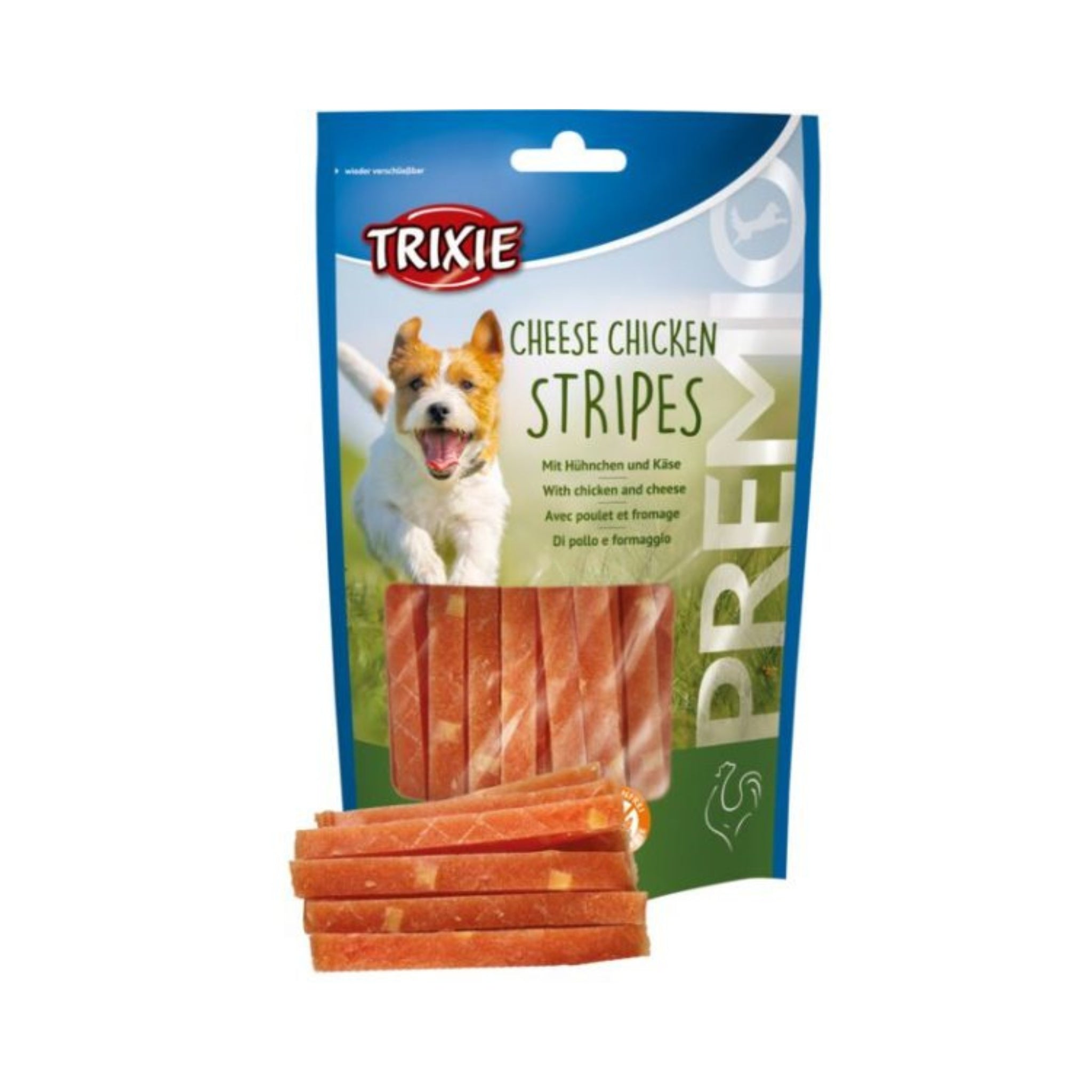 Trixie Dog Treats PREMIO Cheese Chicken Stripes 100g - Rufftail