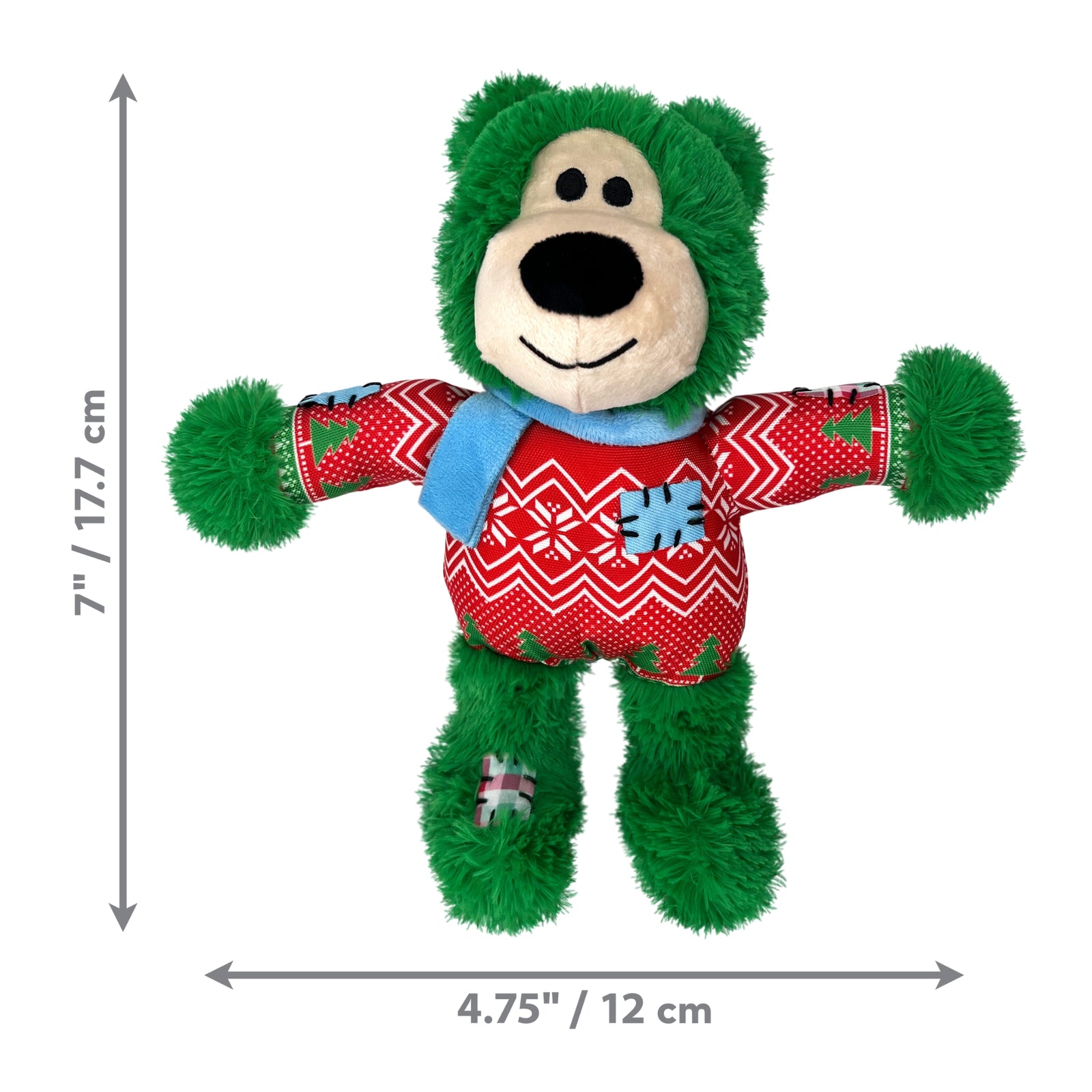 KONG Holiday Wild Knots Bear Dog Toys – Durable & Festive Fun - Rufftail