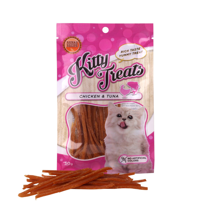 Kitty Treats Soft Chicken & Tuna Cat Treat- 30g - Rufftail Pune