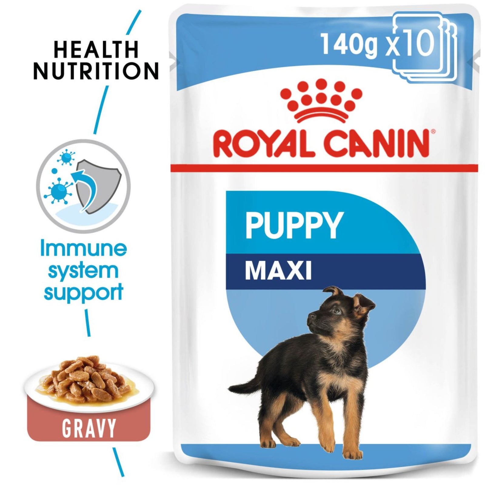 Royal Canin Maxi Puppy Gravy Wet Dog Food- 10 x 140g product image 2 - Rufftail Pune