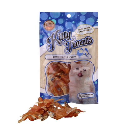 Kitty Cat Treats Spiral Soft Chicken and Fish - 25g - Rufftail