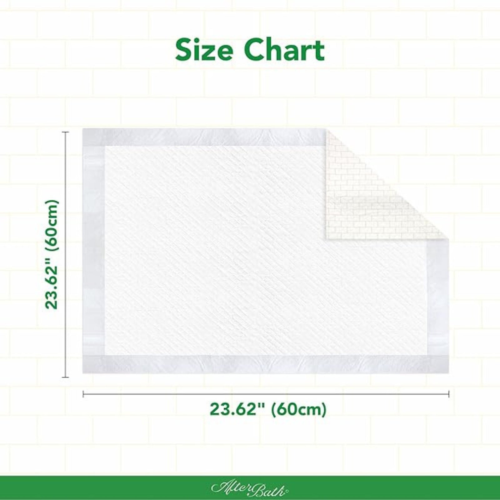 Afterbath Superdry Training Pads- Pee Pad for Dogs with 1000ml Absorption, Training Pads for Puppies (60cm X 60cm X 1cm) 50 Pk- image 3 - Rufftail Pune