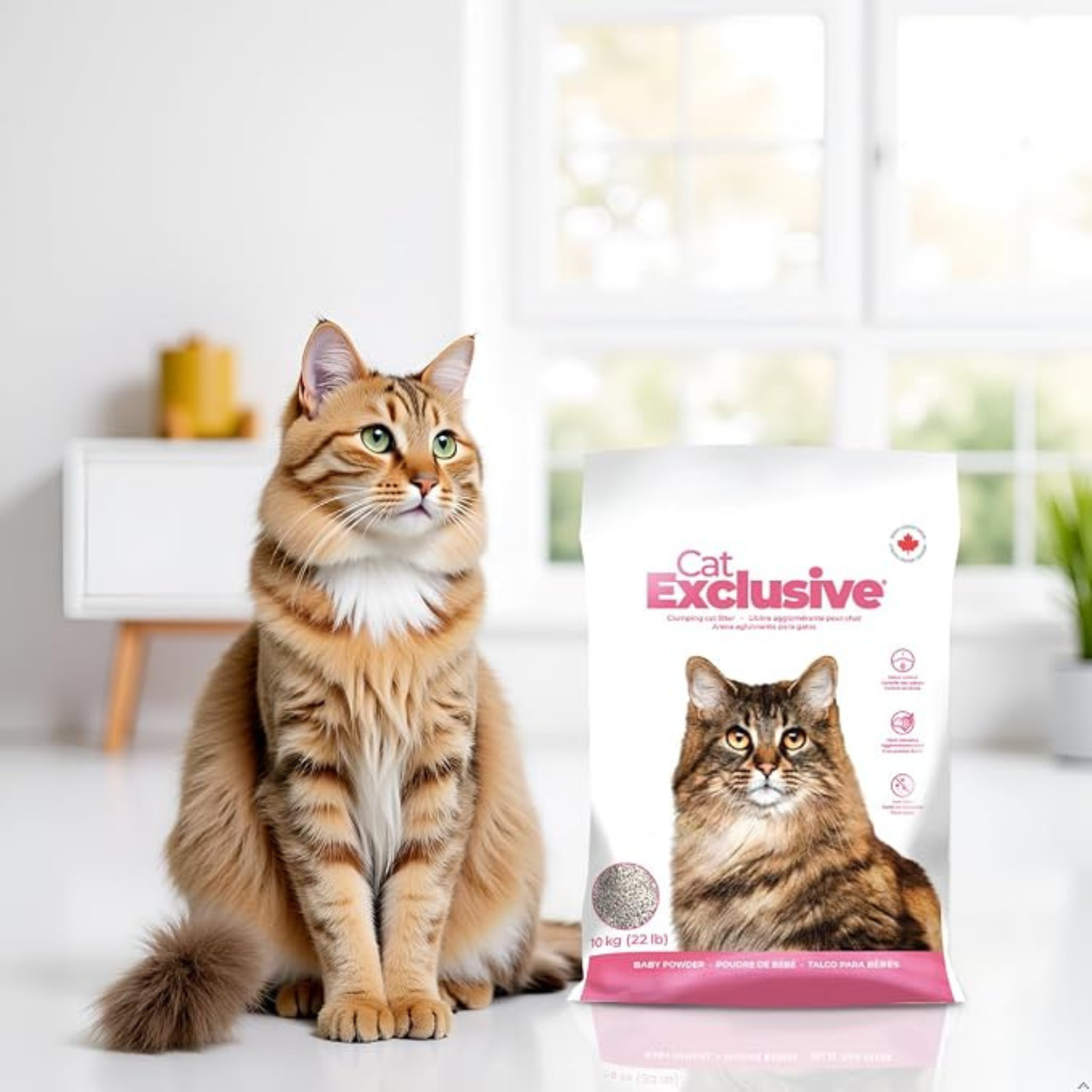 Cat Exclusive Baby Powder Fragrance Scoopable Cat Litter 10 kg