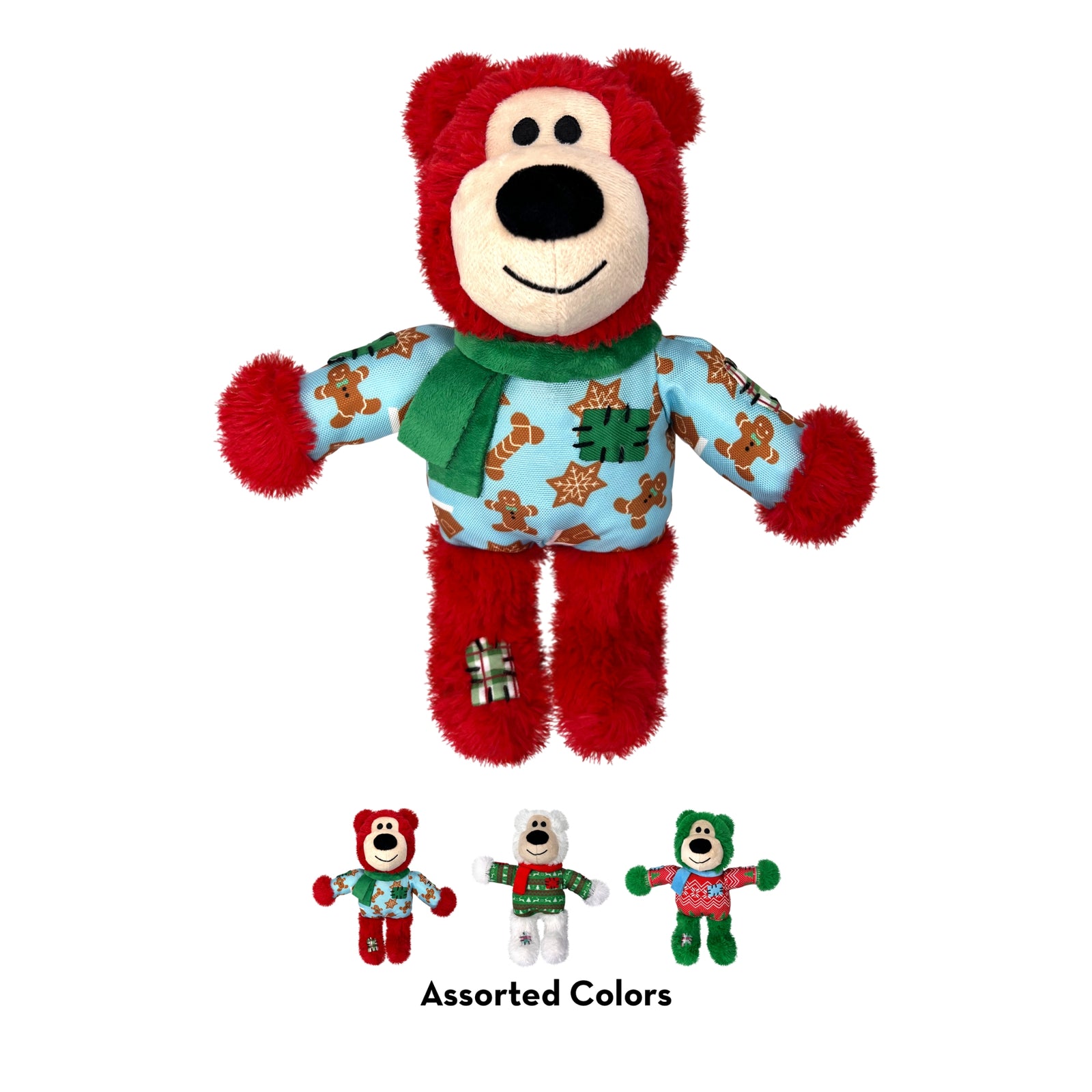 KONG Holiday Wild Knots Bear Dog Toys – Durable & Festive Fun - Rufftail