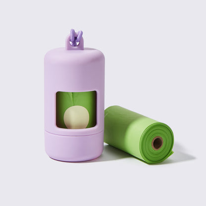 BarkButler x FOFOS Waste Bag Sets Purple (15 biodegradable bags with one dispenser) - Rufftail
