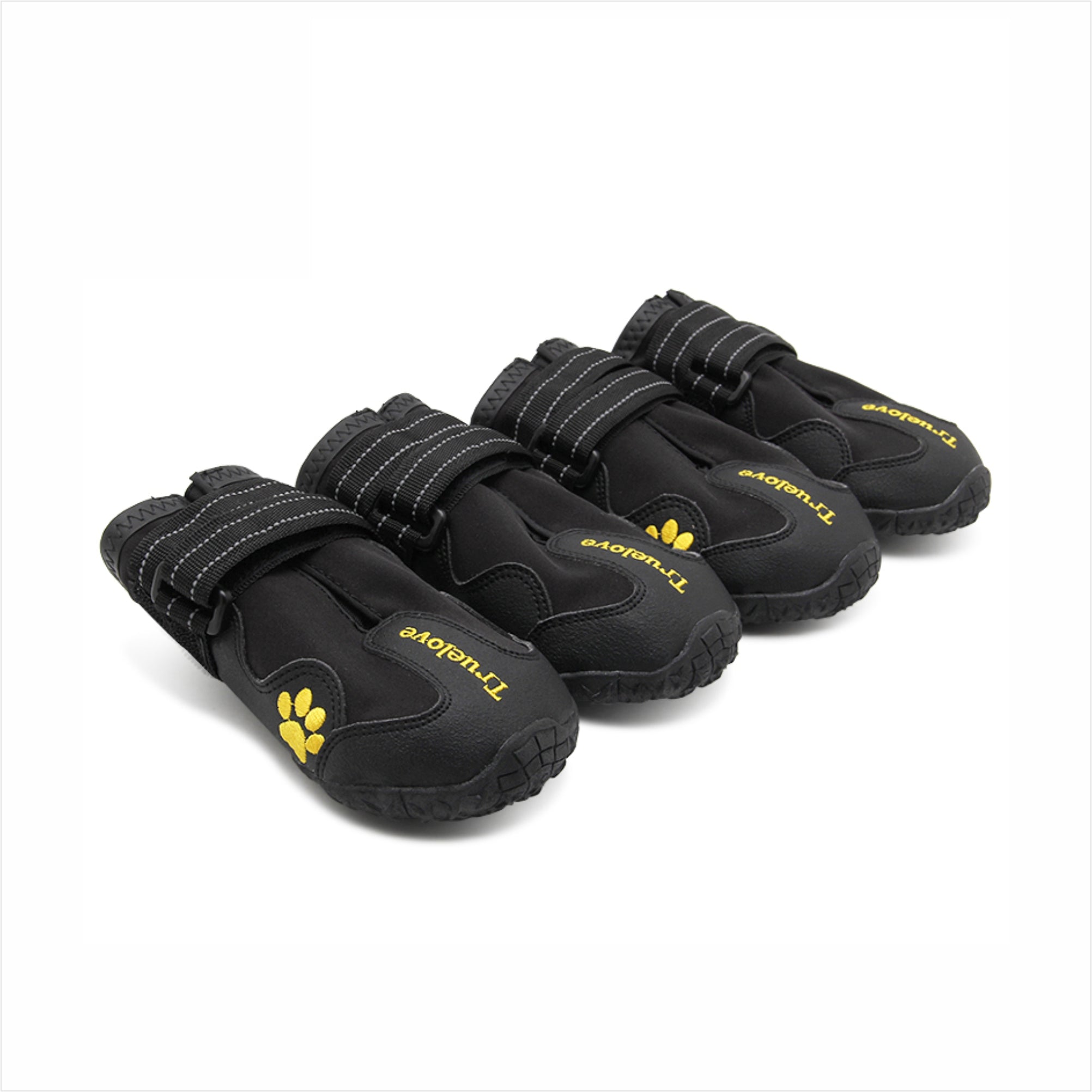 Truelove All Weather Dog Shoes - Black (Set Of 4) - Rufftail
