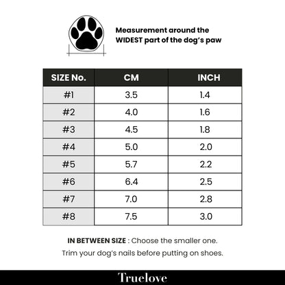 Truelove All Weather Dog Shoes - Black (Set Of 4) - Rufftail