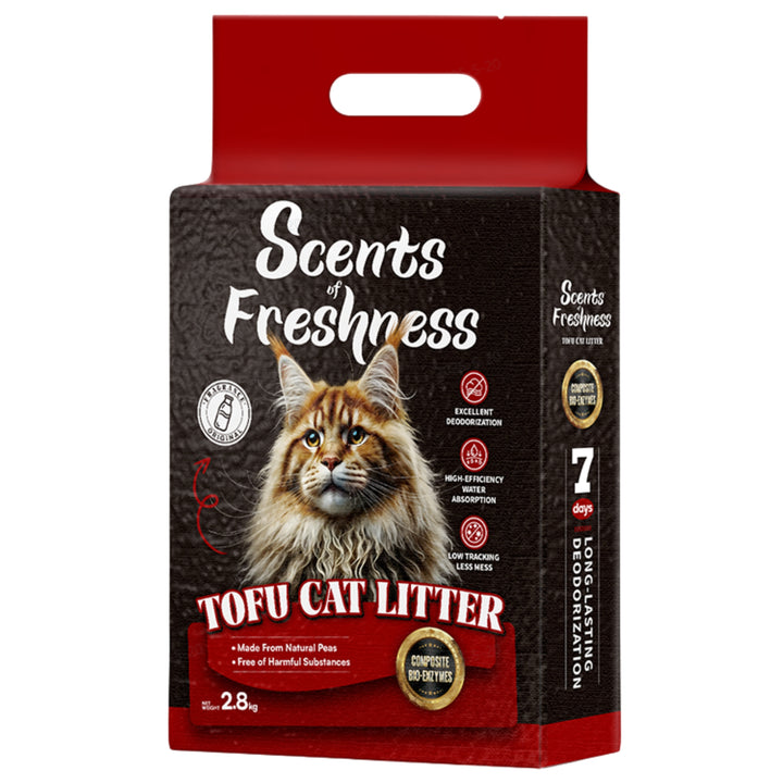 BarkButler x Scents of Freshness Tofu Cat Litter- Mildly Scented (Vanilla Milk) - Rufftail Pune