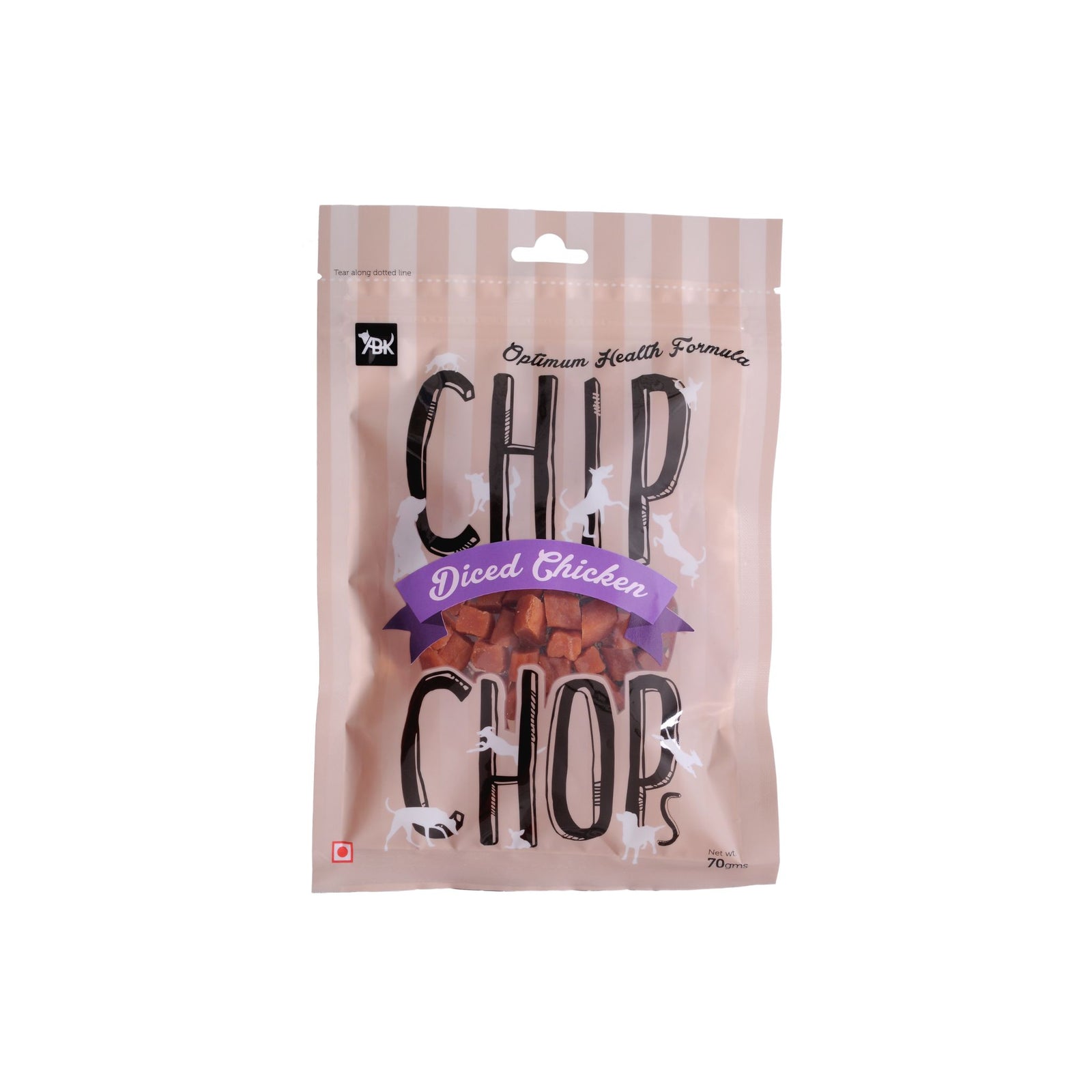 Chip Chops Diced Chicken dog treats 70g - Rufftail