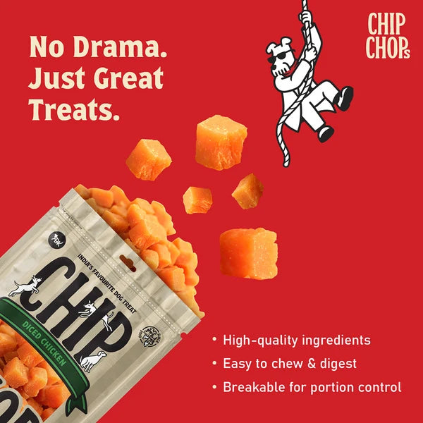 Chip Chops Diced Chicken Dog Treats-250 g
