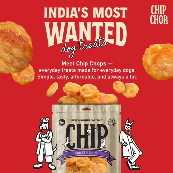 Chip Chops Chicken Chips Coins Treats - 70g