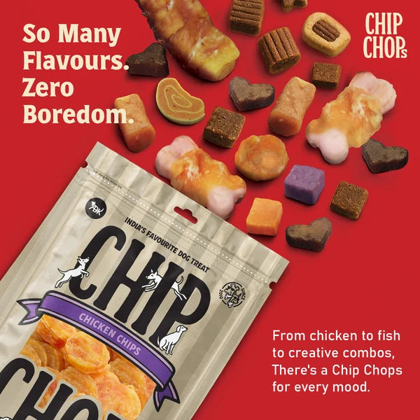 Chip Chops Chicken Chips Coins Treats - 70g