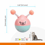 BarkButler x Fofos Electronic Cat Toys Crazy Tumbler Pig Pink Cat Toy product image 2 - Rufftail Pune