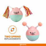 BarkButler x Fofos Electronic Cat Toys Crazy Tumbler Pig Pink Cat Toy product image 5 - Rufftail Pune