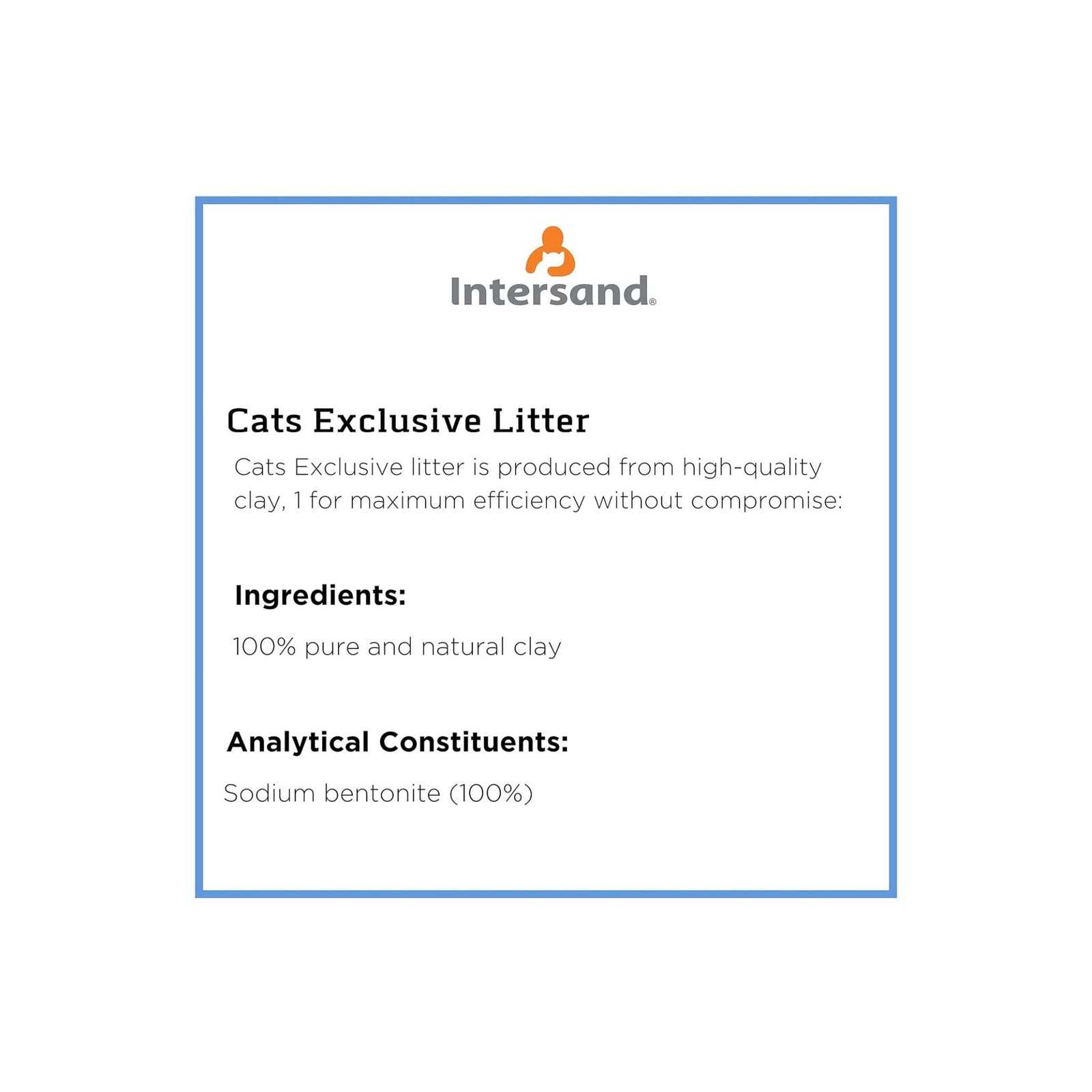Intersand Cat Exclusive Cat Litter Unscented Scoopable - 10 kg - Rufftail