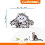 BarkButler x Fofos Flapping Owl Interactive Cat Toy- Grey Owl product image 3 - Rufftail Pune