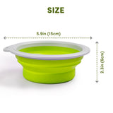 FOFOS Collapsible Bowls, Green for Dogs product image 3 - Rufftail Pune