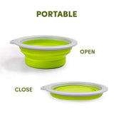 FOFOS Collapsible Bowls, Green for Dogs product image 5 - Rufftail Pune
