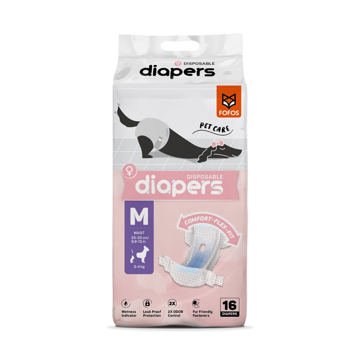 Barkbutler x Fofos Disposable Dog Female Diapers - Rufftail