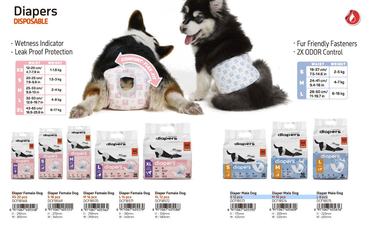 Barkbutler x Fofos Disposable Dog Female Diapers product image 7 - Rufftail Pune