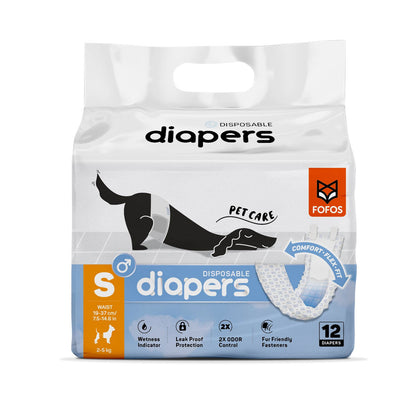 BarkButler x FOFOS Diaper Male Dog - Leak-Proof, Absorbent & Odor-Control Diapers