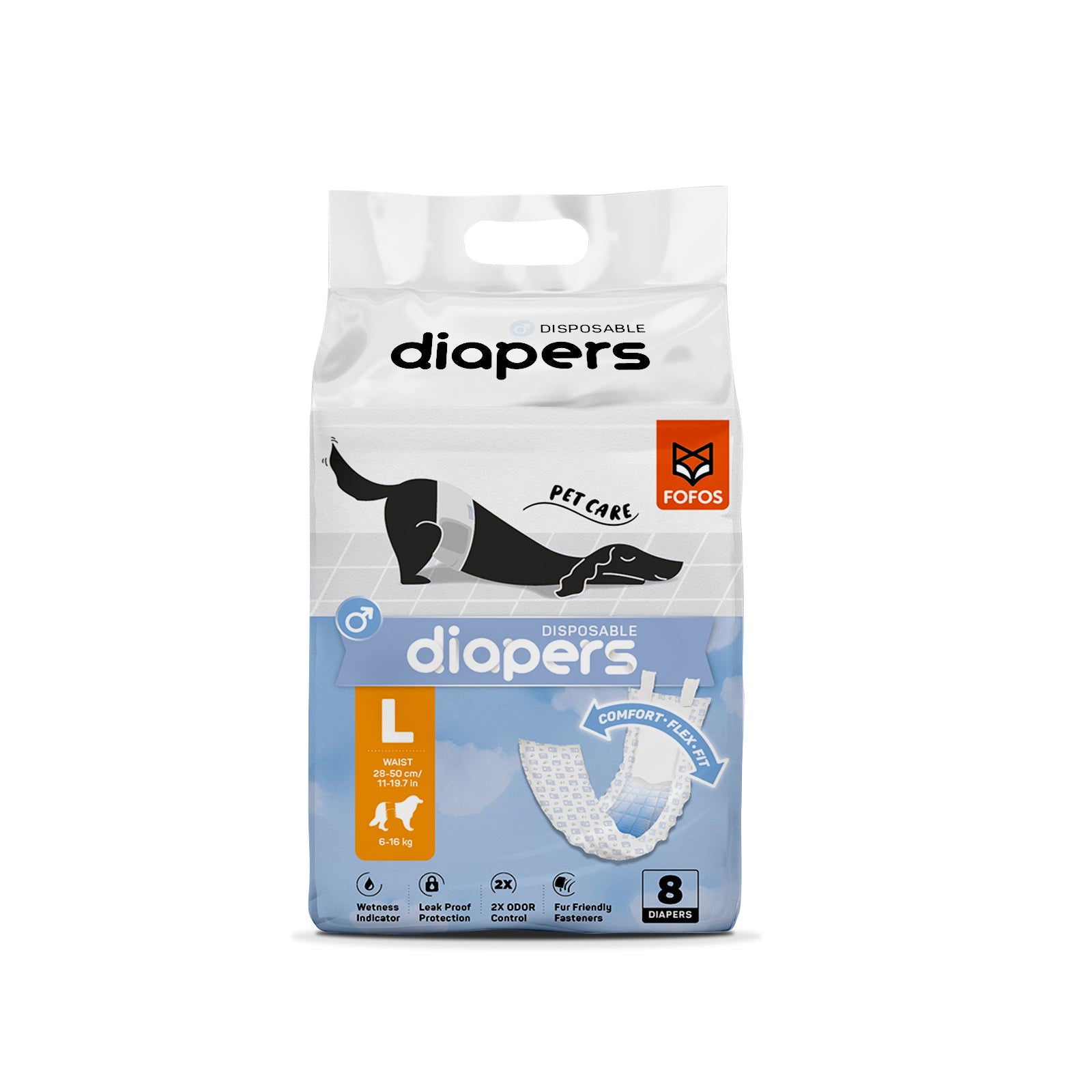 BarkButler x FOFOS Diaper Male Dog- Leak-Proof, Absorbent & Odor-Control Diapers product image 6 - Rufftail Pune