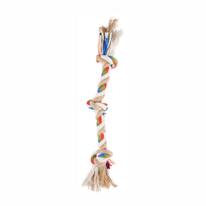 BarkButler x Fofos Flossy 3 Knots Rope Dog Toy - For Small-Medium - Rufftail