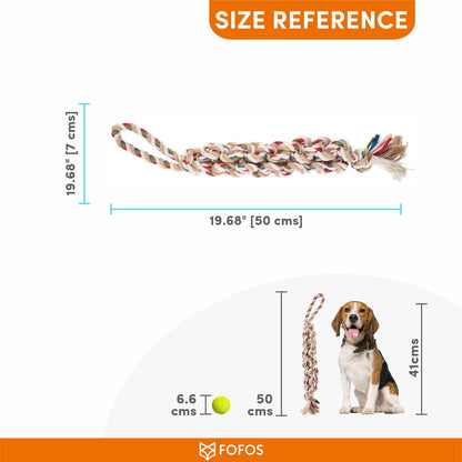 BarkButler x FOFOS Flossy Rope & Ball Dog Toy - For All Breeds - Rufftail