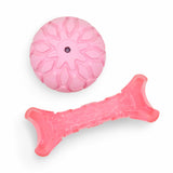 BarkButler x Fofos Milk Bone&Ball Puppy Teething Dog Toy Set- Pink product image 3 - Rufftail Pune
