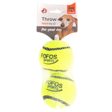 BarkButler x Fofos Sports Fetch Ball Dog Toy Set- Yellow (Pack of 2) - Rufftail