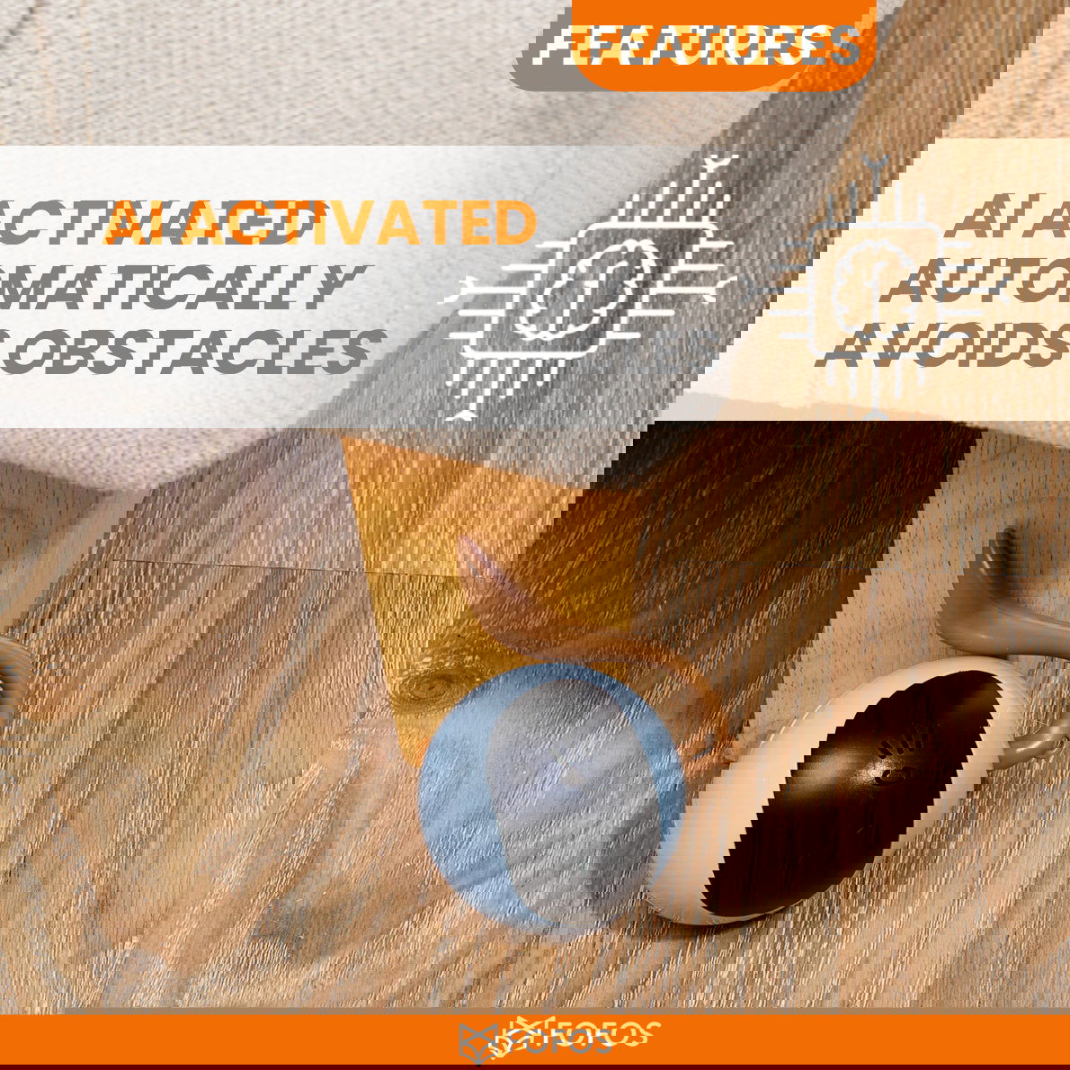 BarkButler x Fofos Whirli Cat Interactive Cat Toys - AI Activated, USB Rechargeable - Rufftail