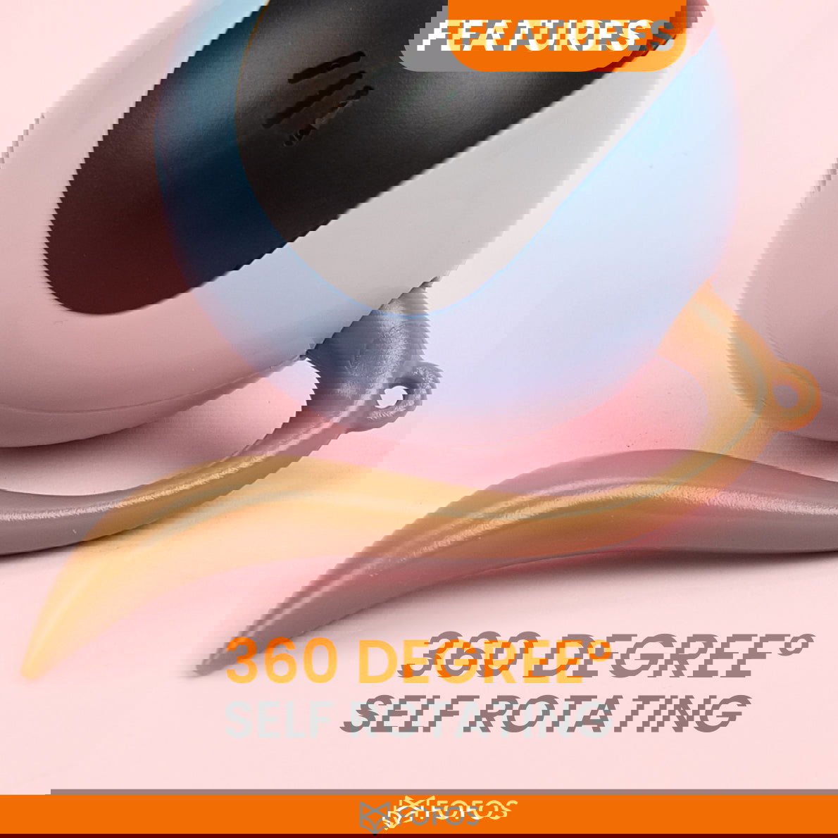 BarkButler x Fofos Whirli Cat Interactive Cat Toys - AI Activated, USB Rechargeable - Rufftail